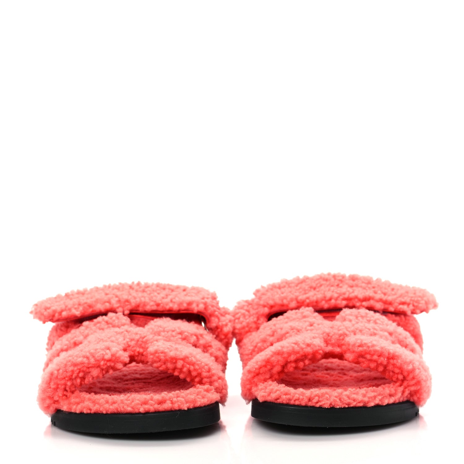 Hermes Woolskin Womens Chypre Sandals 36 Rose Du Desert 2 of 7