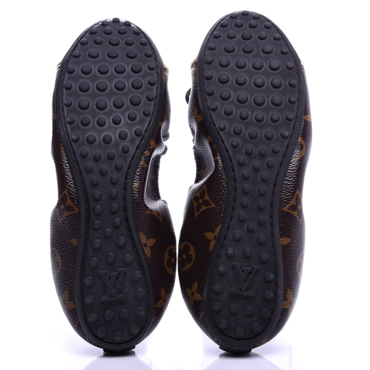 Monogram Flirty Ballet Flats 37 Gold