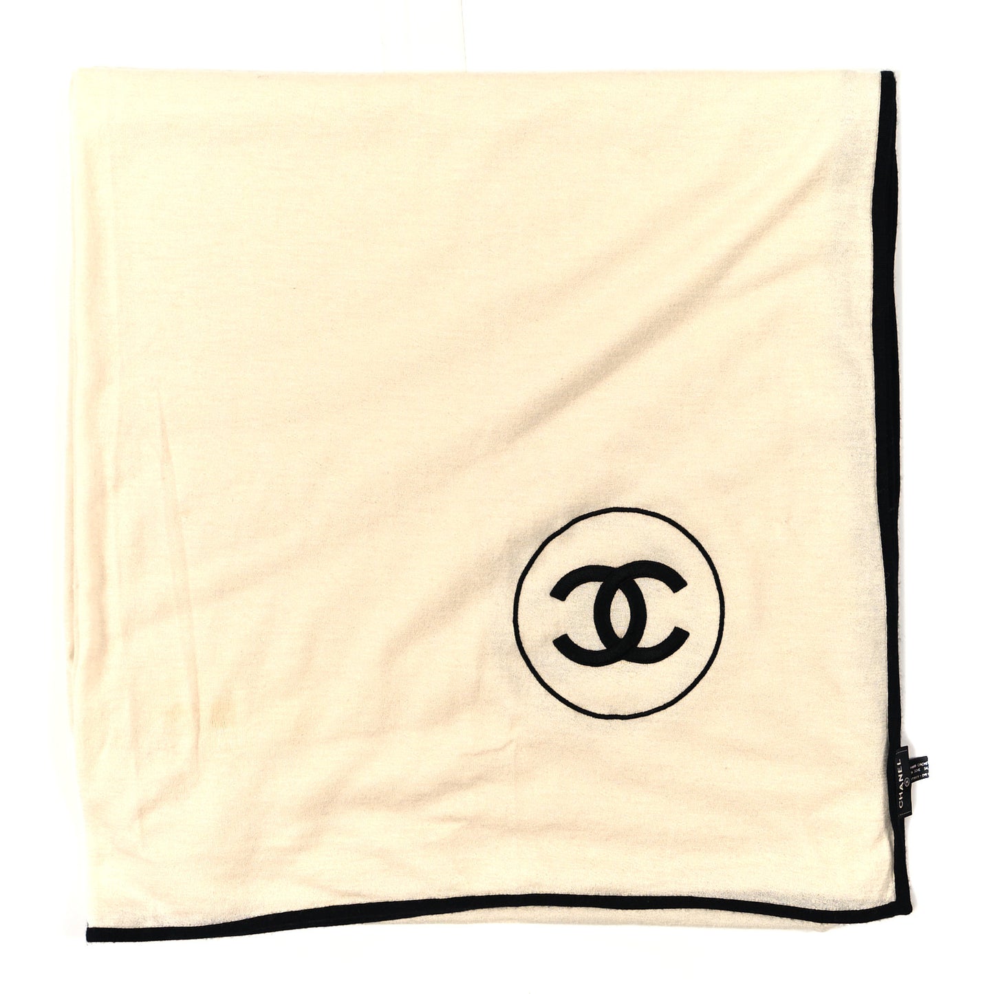 Cashmere CC Scarf White