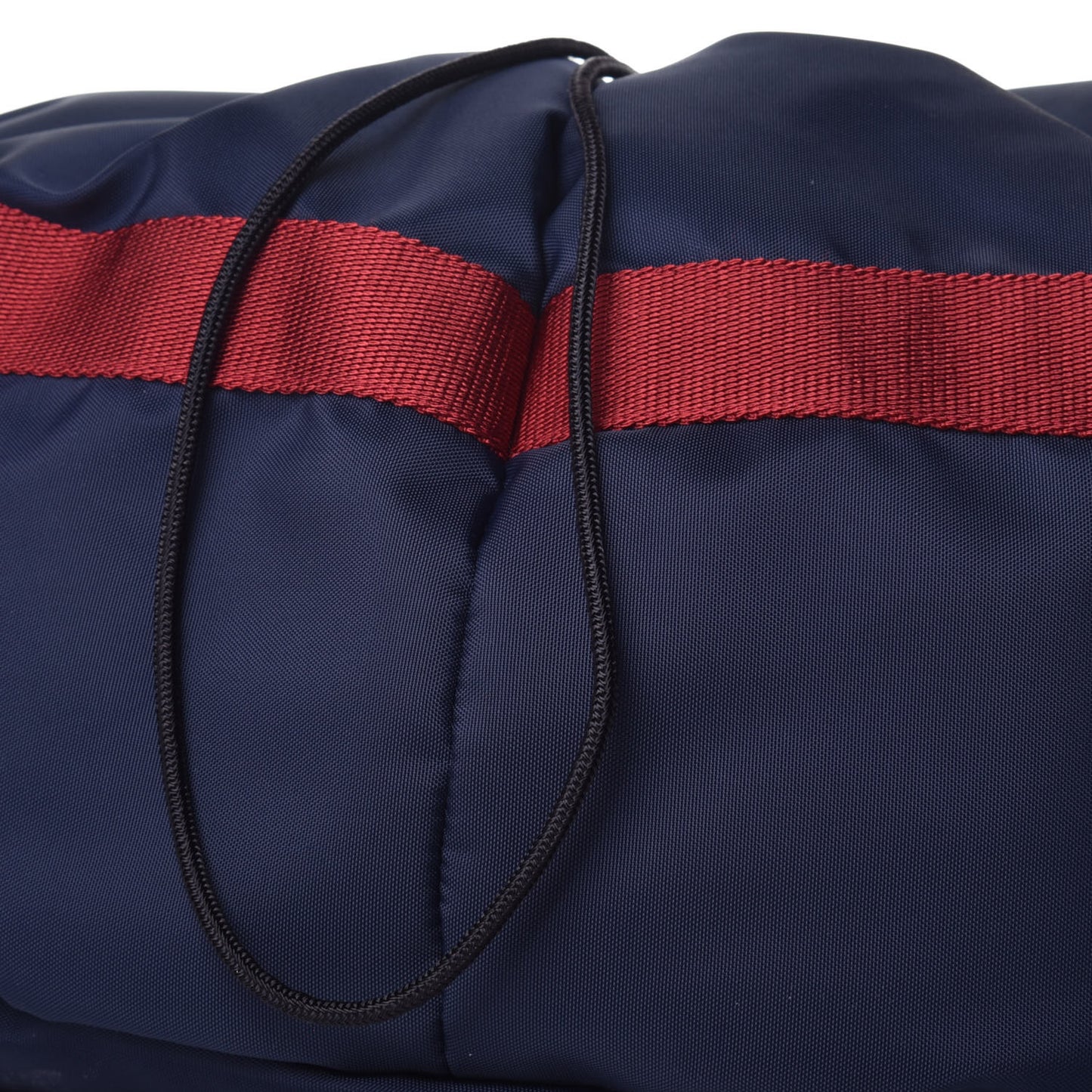 Textured Sport Nylon Logo Embroidered S Wheel Gym Bag Bleu Navy Rouge