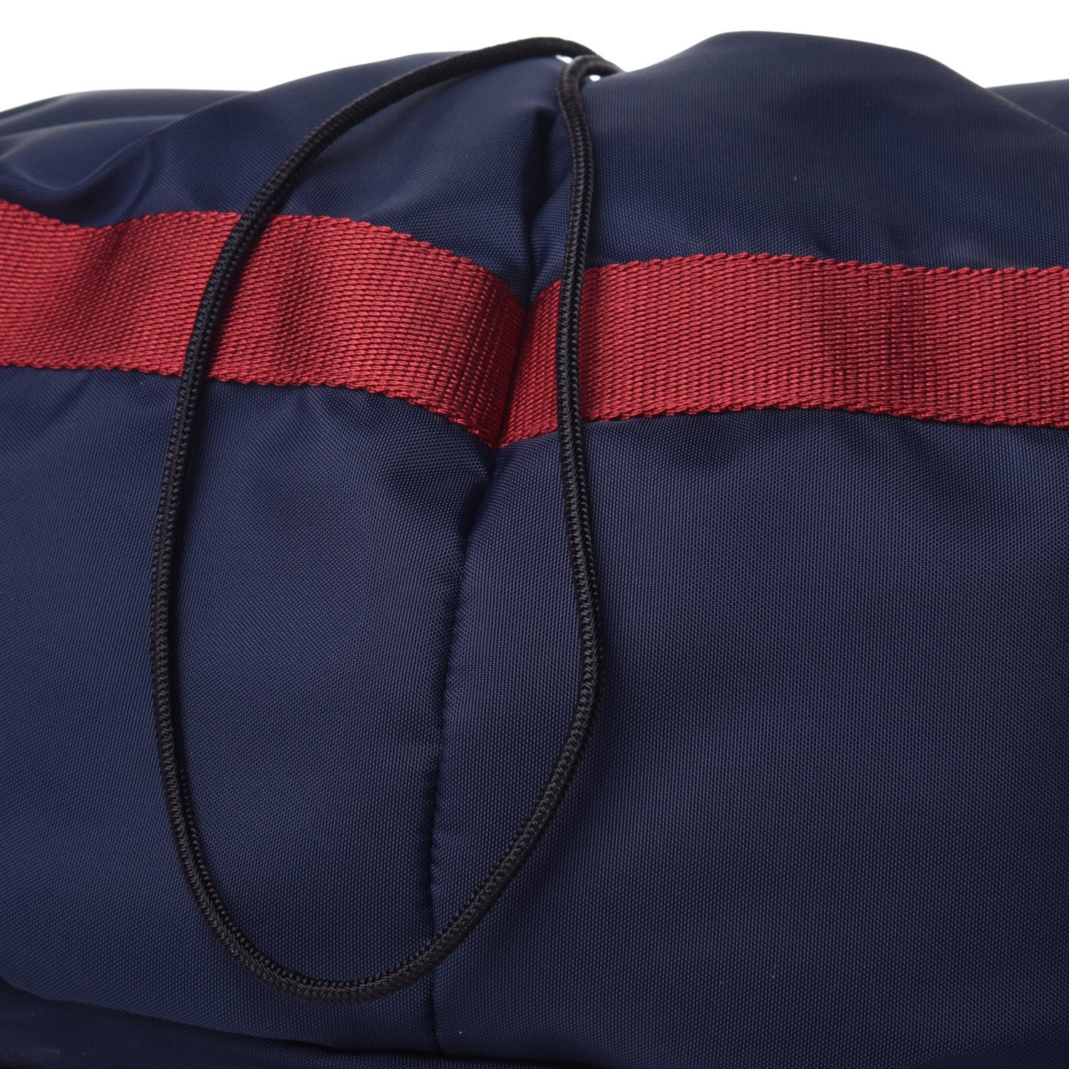 Balenciaga Textured Sport Nylon Logo Embroidered S Wheel Gym Bag Bleu Navy Rouge 7 of 8