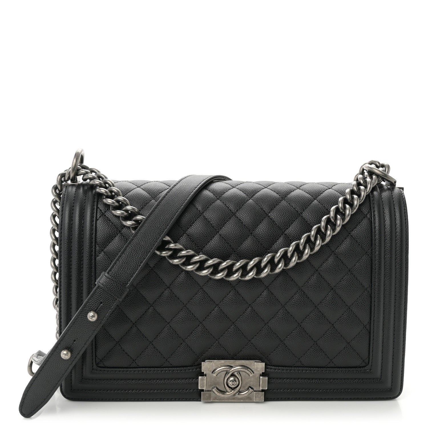 Chanel Caviar Quilted New Medium Boy Flap Black 1 of 10