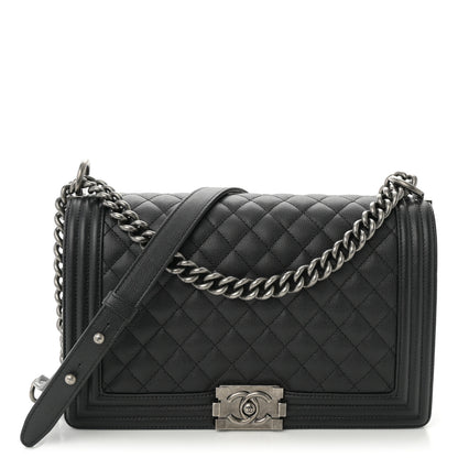 Chanel Caviar Quilted New Medium Boy Flap Black 1 of 10