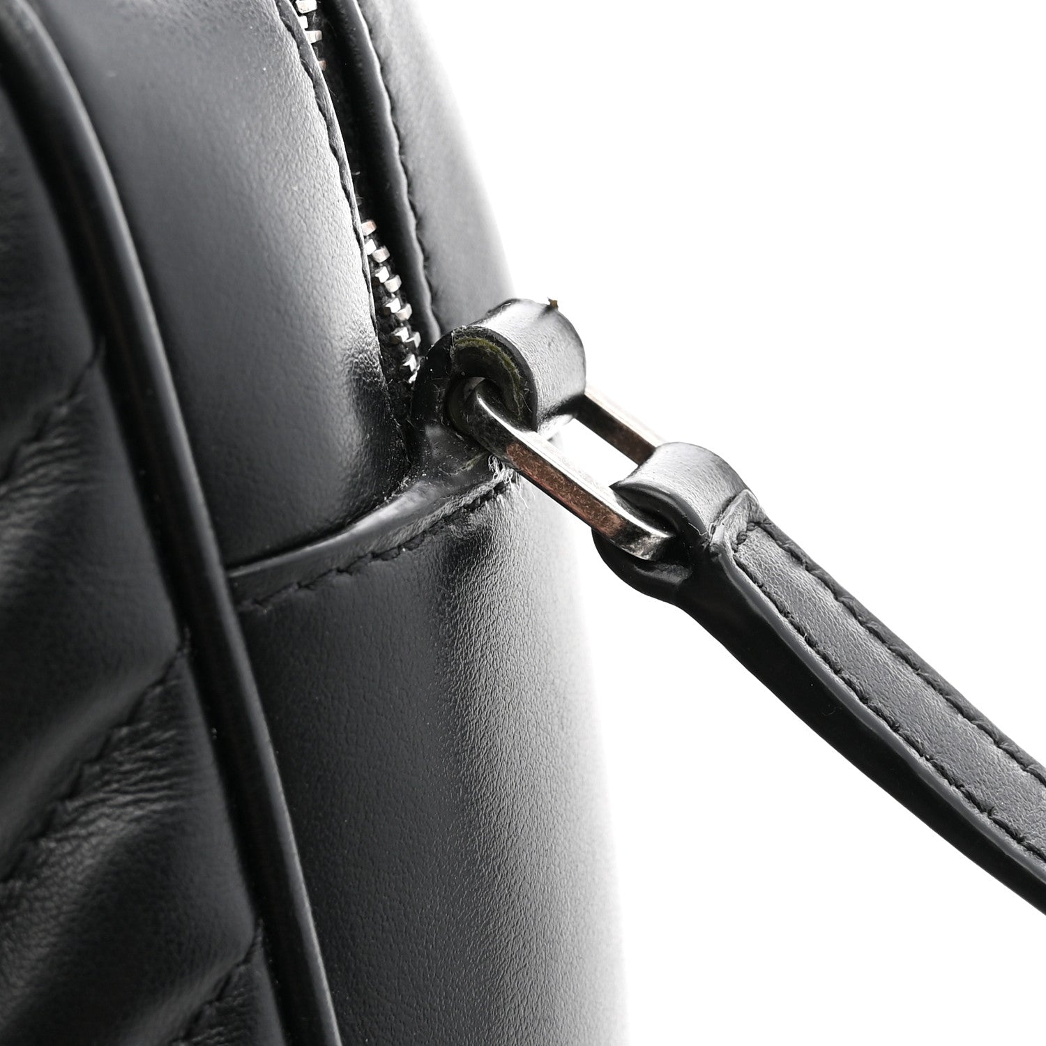 Saint Laurent Calfskin Matelasse Monogram Lou Camera Bag Black 10 of 12