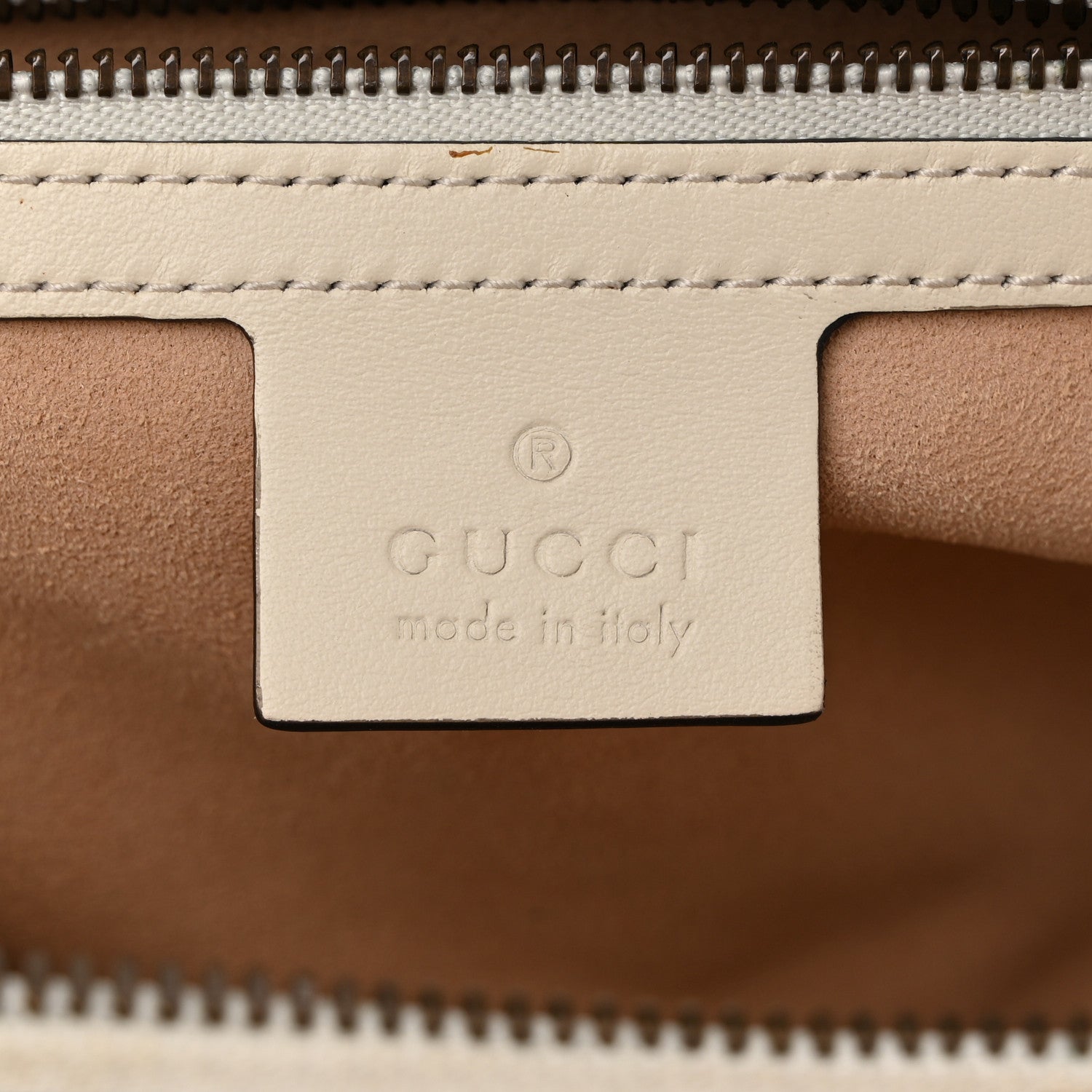 Gucci Calfskin Matelasse Sylvie Web Small GG Marmont Top Handle Shoulder Bag White 6 of 12