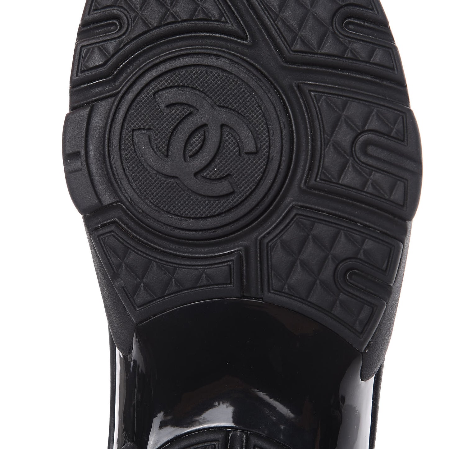 Suede Calfskin Womens CC Sneakers 37 Black Grey