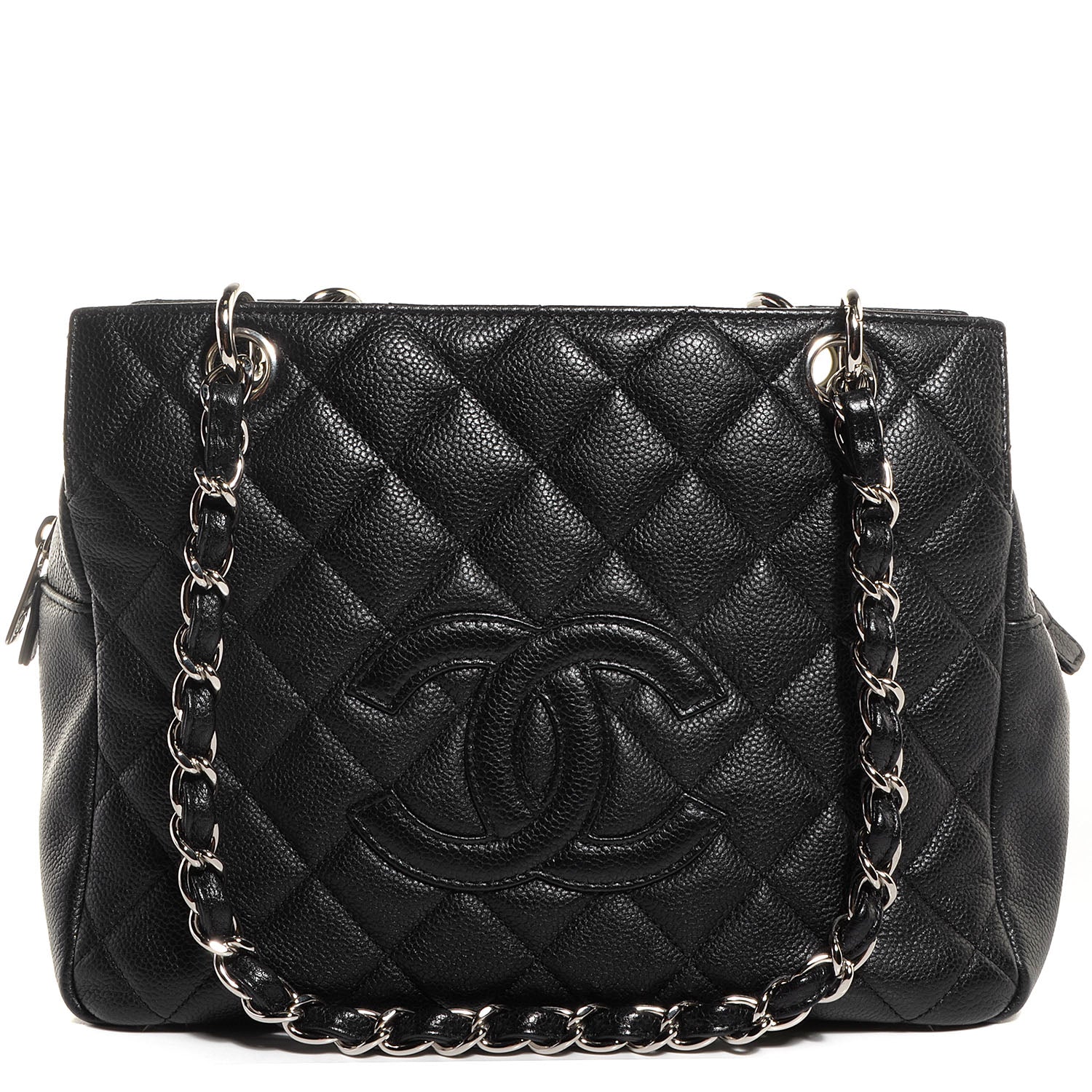 Chanel Caviar Quilted Petit Timeless Tote PTT Black 1 of 9