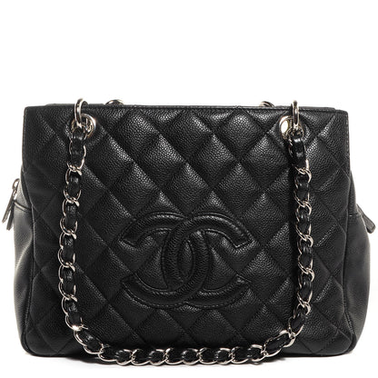 Chanel Caviar Quilted Petit Timeless Tote PTT Black 1 of 9