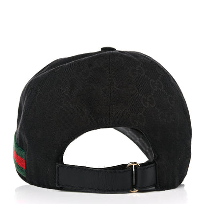 Gucci Monogram Web Baseball Hat XXL Black 4 of 11