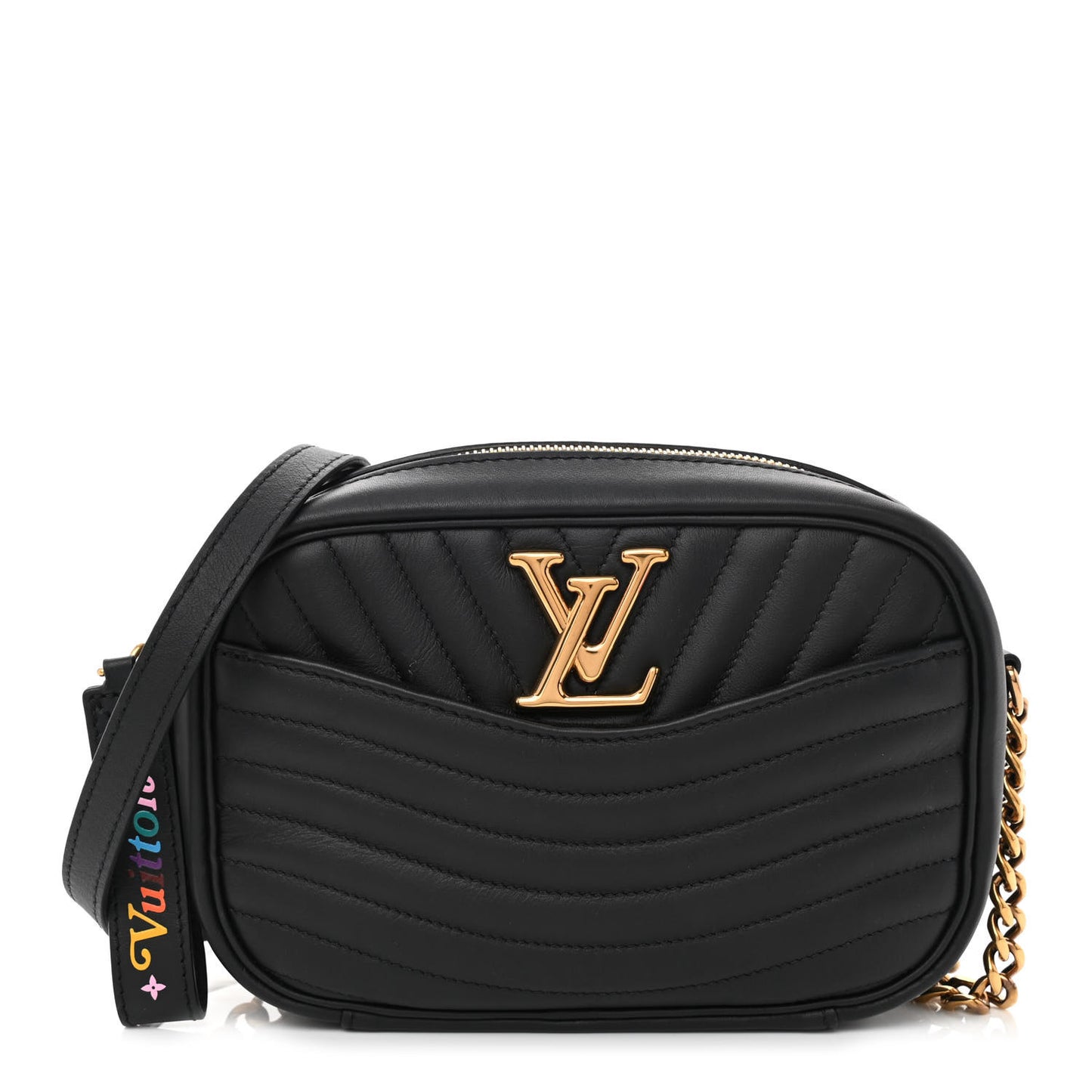 Calfskin New Wave Camera Bag Black
