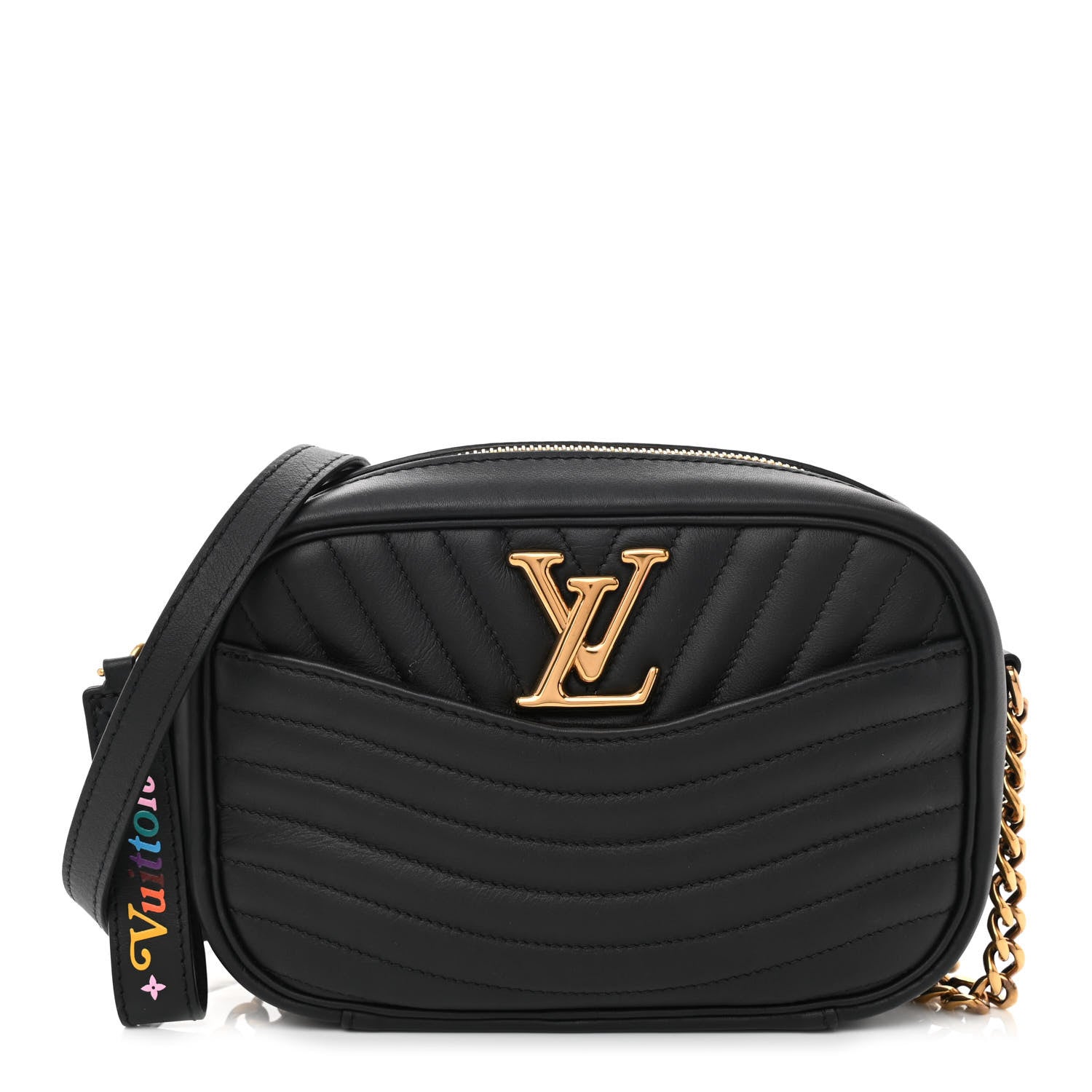 Louis Vuitton Calfskin New Wave Camera Bag Black 1 of 8