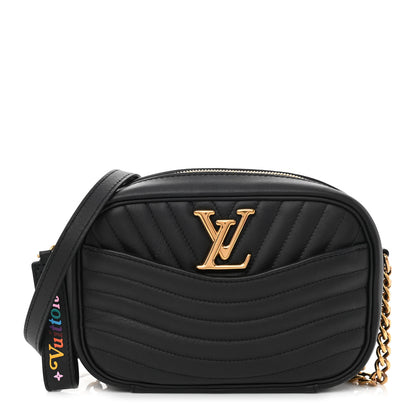 Louis Vuitton Calfskin New Wave Camera Bag Black 1 of 8