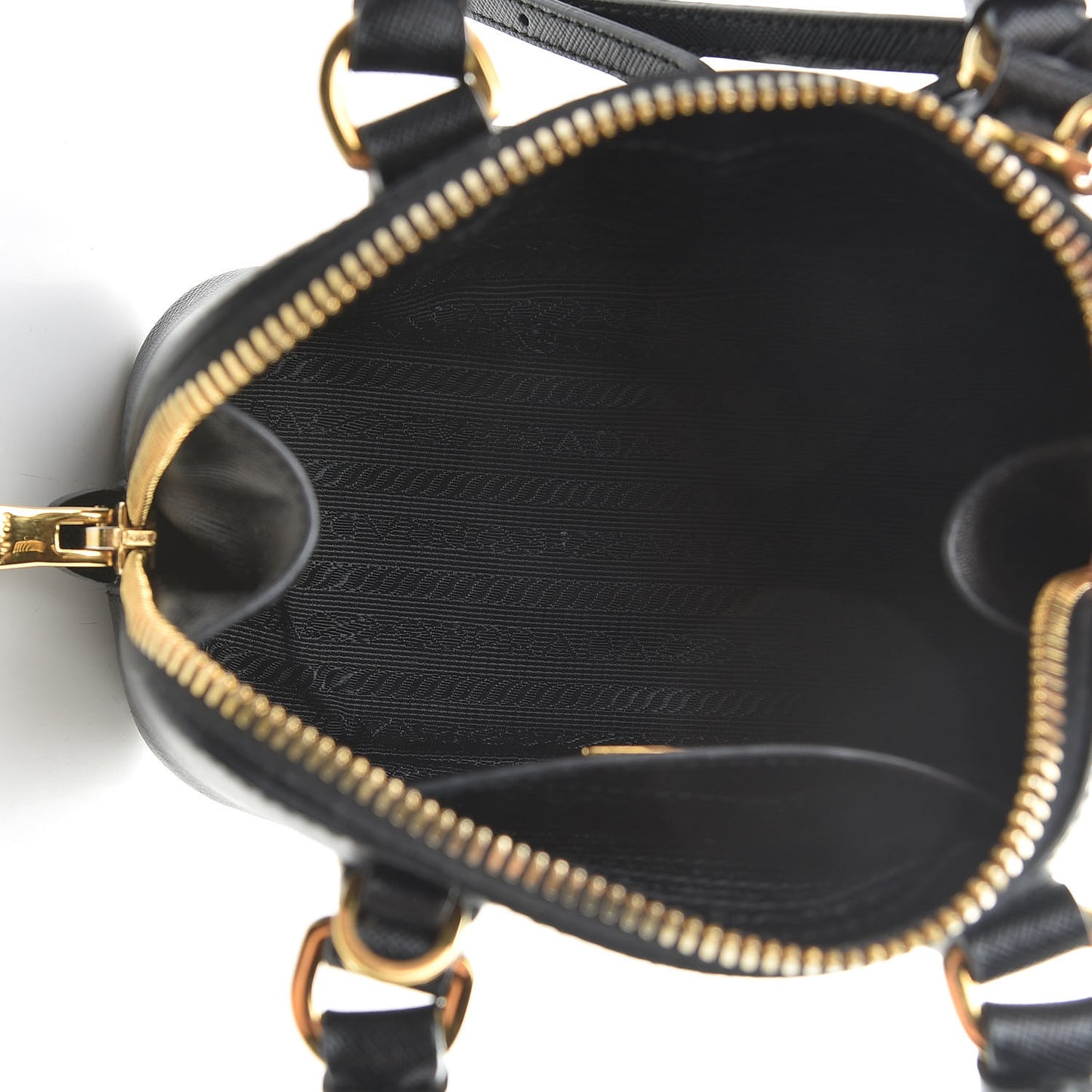 Saffiano Lux Mini Promenade Tote Black