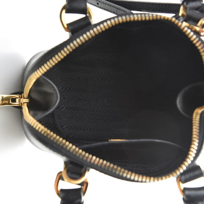 Prada Saffiano Lux Mini Promenade Tote Black 5 of 11