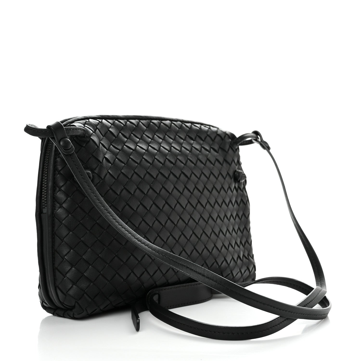 Bottega Veneta Nappa Intrecciato Nodini Bag Black 3 of 11