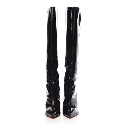 Christian Louboutin Patent Calfskin 100 Tall Boots 36.5 Black 2 of 10