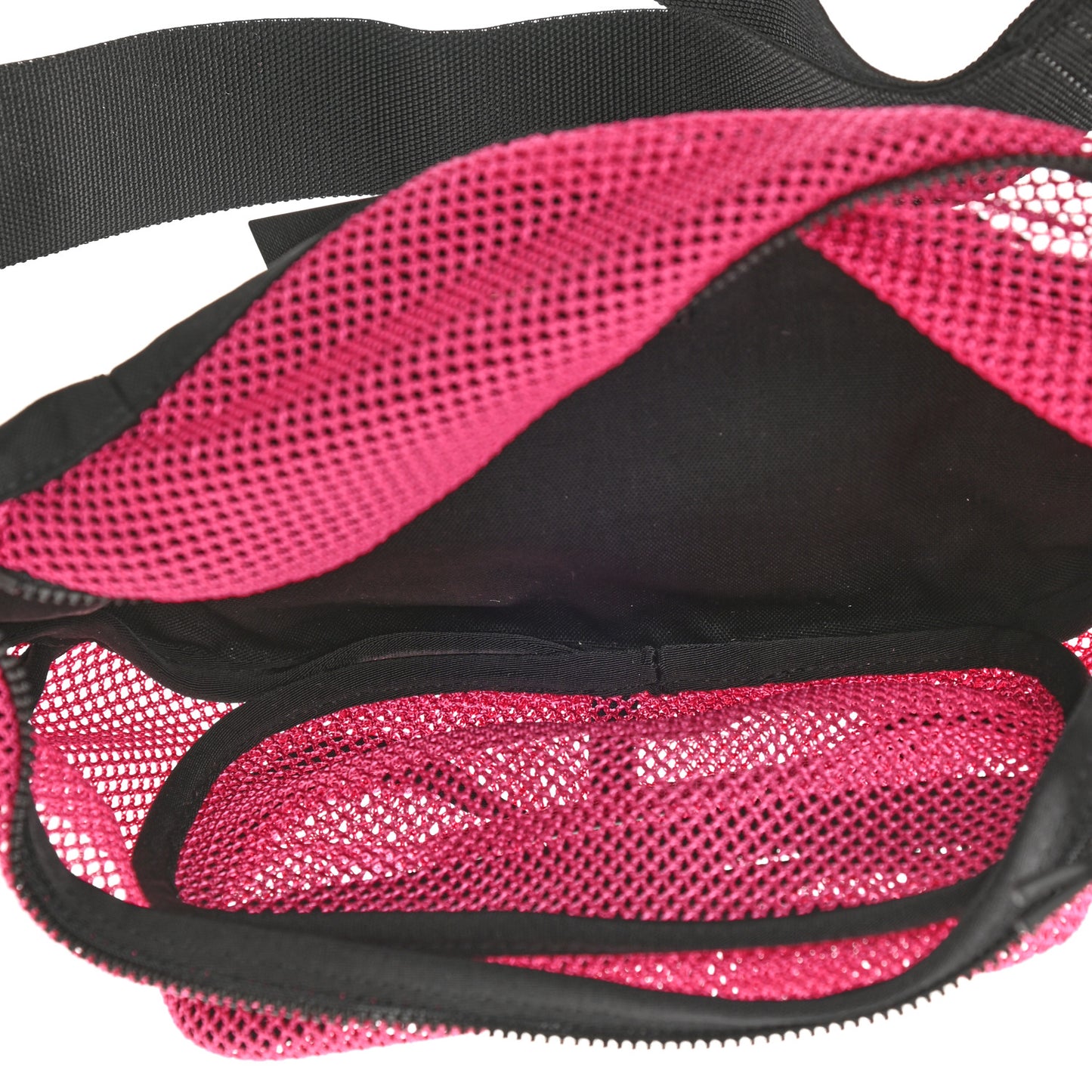 Nylon Mesh SLP Belt Bag Fuchsia