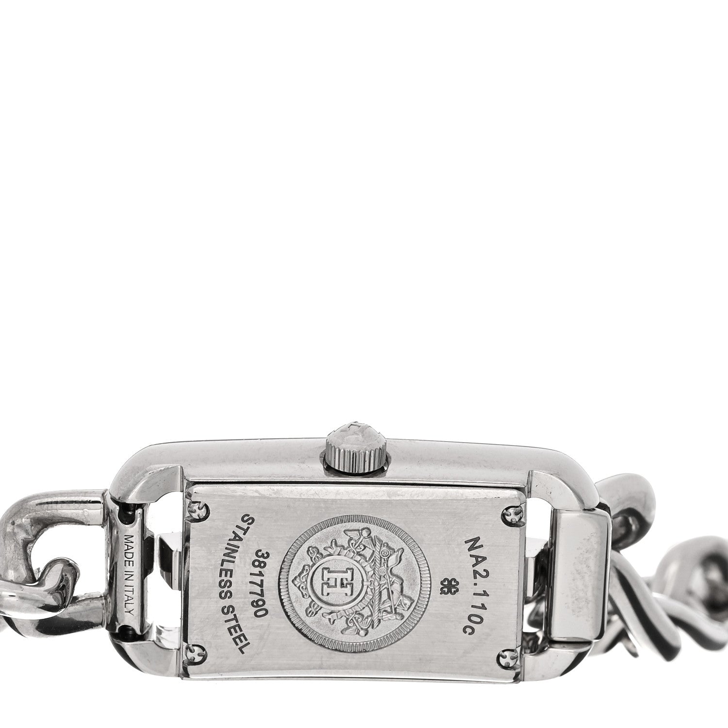 Hermes Stainless Steel Diamond Aventurine 17mm Nantucket Quartz Watch 4 of 5