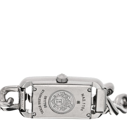 Hermes Stainless Steel Diamond Aventurine 17mm Nantucket Quartz Watch 4 of 5