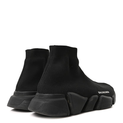 Balenciaga Technical 3D Recycled Knit Womens Speed 2.0 Sneakers 41 Monocolor Black 10 of 18