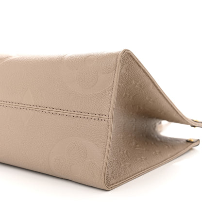 Louis Vuitton Empreinte Monogram Giant Onthego MM Tourterelle 9 of 11