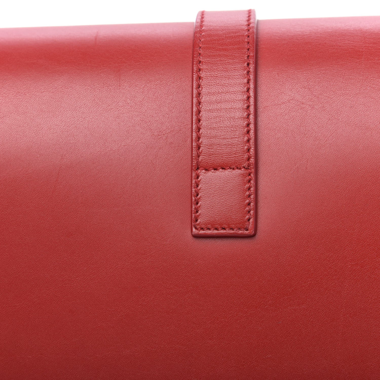 Saint Laurent Smooth Calfskin Medium Classic Monogram Universite Bag Red 11 of 14