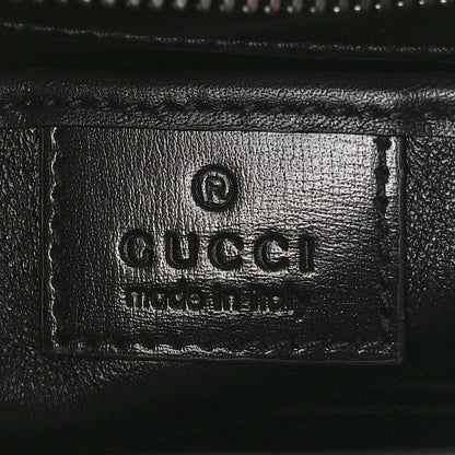 Gucci Boarded Dyana Lux Calfskin Web Monochrome Small Bamboo 1947 Top Handle Bag Black 8 of 13