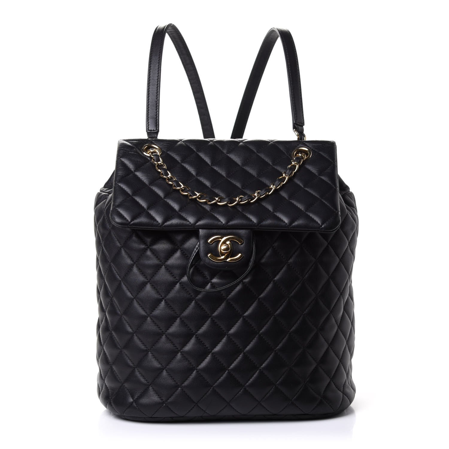Chanel Calfskin Quilted Large Urban Spirit Backpack Black 2 of 13