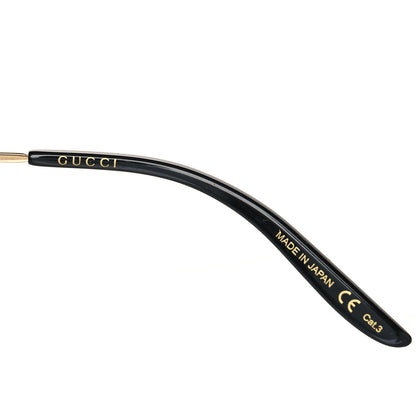 Gucci Metal Aviator Sunglasses GG0672S Black Gold 5 of 7