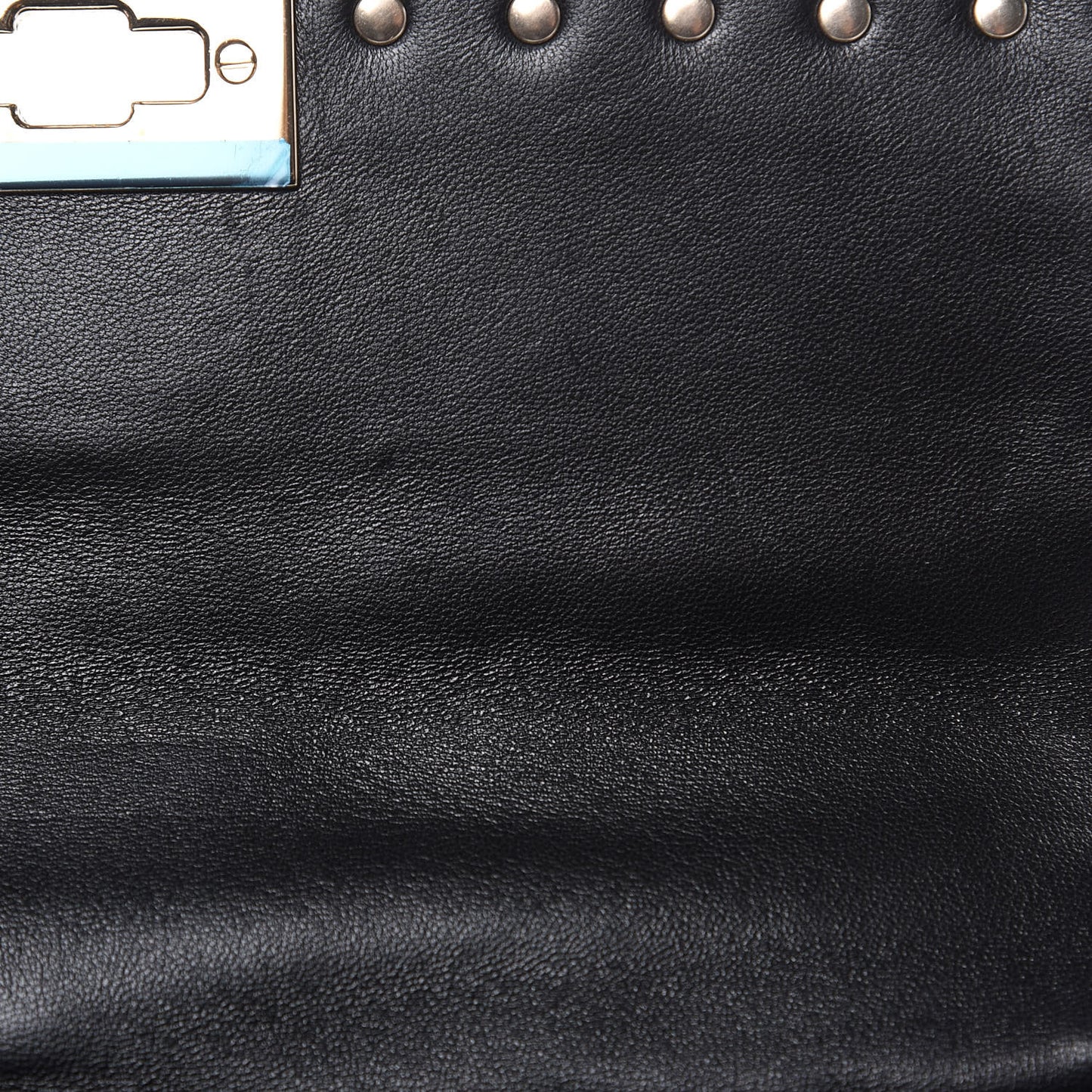 Velvet Medium Rockstud Spike Shoulder Bag Black