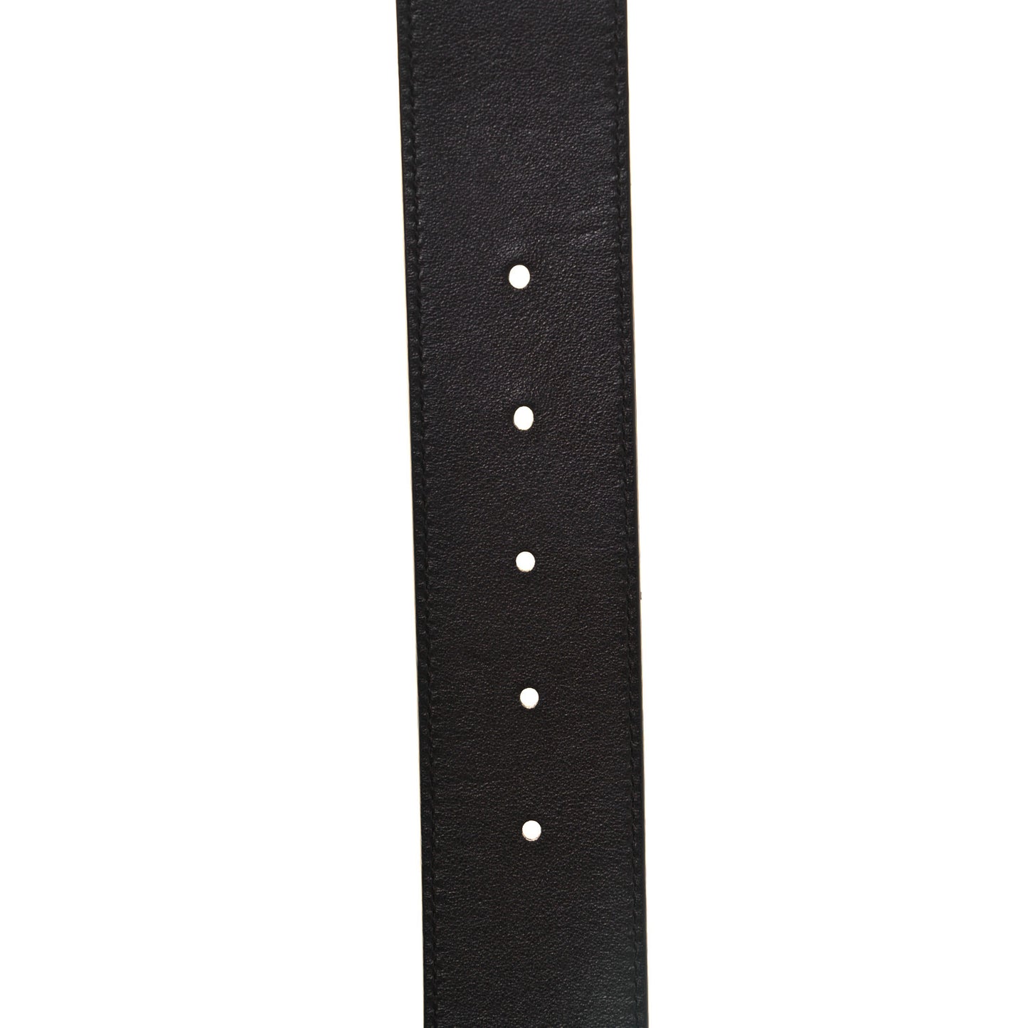 Textured Dollar Calfskin Nickel Double G 40mm Belt 90 36 Dark Cocoa