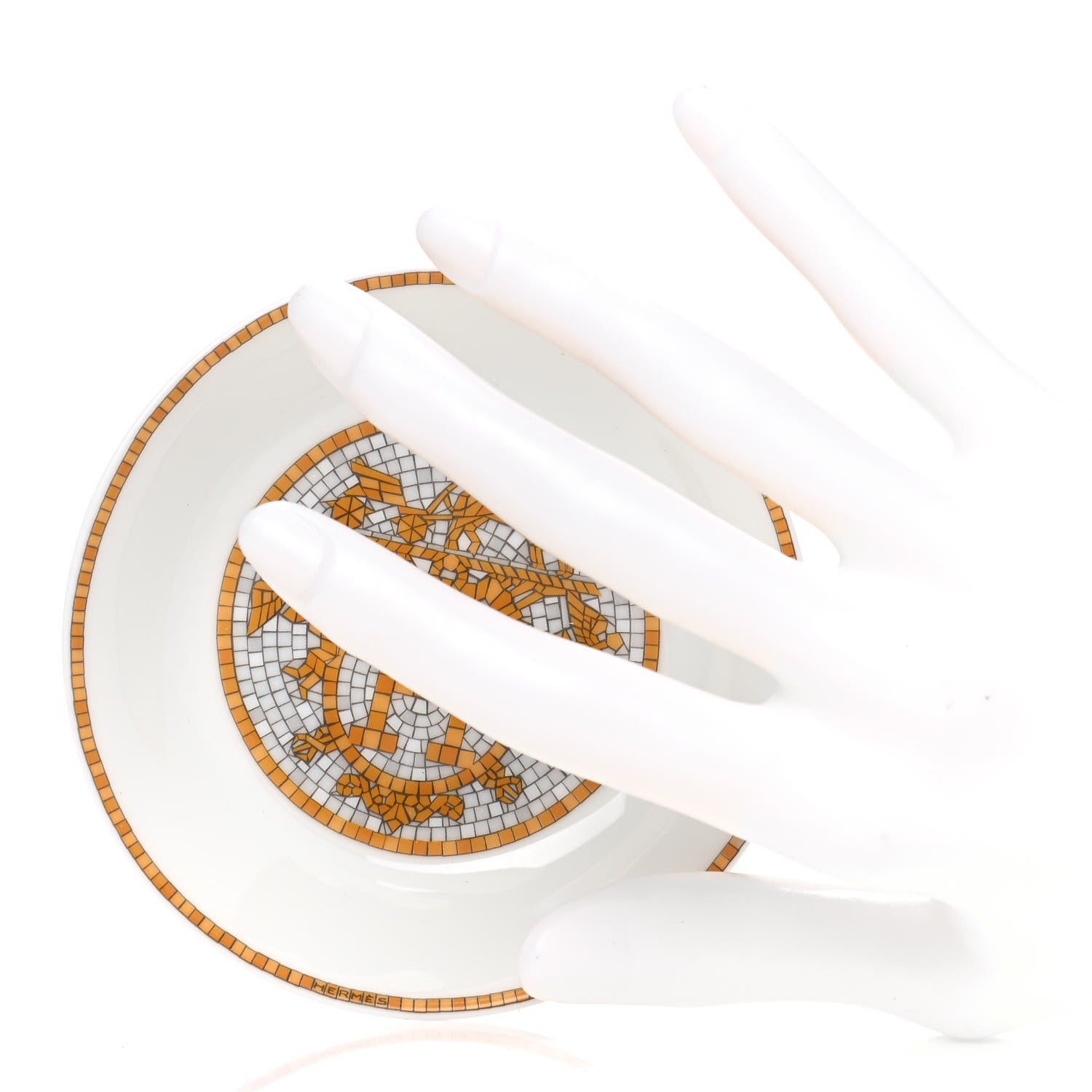 Hermes Porcelain Mosaique au 24 Soy Dish 2 of 4
