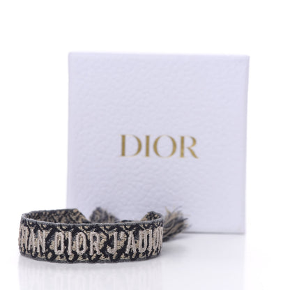 Christian Dior Woven Cotton J'Adior Friendship Bracelet Blue 3 of 3