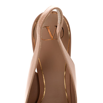 Valentino Garavani Goatskin Rockstud 70mm Slingback Pumps 41 Rose Cannelle 7 of 14