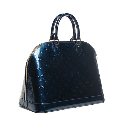 Louis Vuitton Vernis Alma GM Blue Nuit 3 of 7