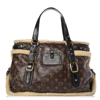 Louis Vuitton Patent Monogram Shearling Sac Thunder 1 of 11