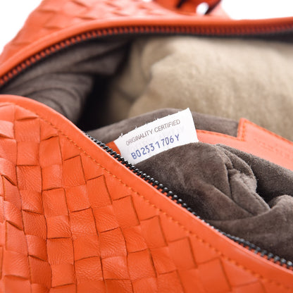 Bottega Veneta Nappa Intrecciato Montaigne Satchel Tangerine 7 of 12