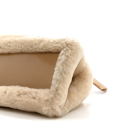 Salvatore Ferragamo Merino Smooth Calfskin Mini Hug Bag Natural Nude 10 of 11