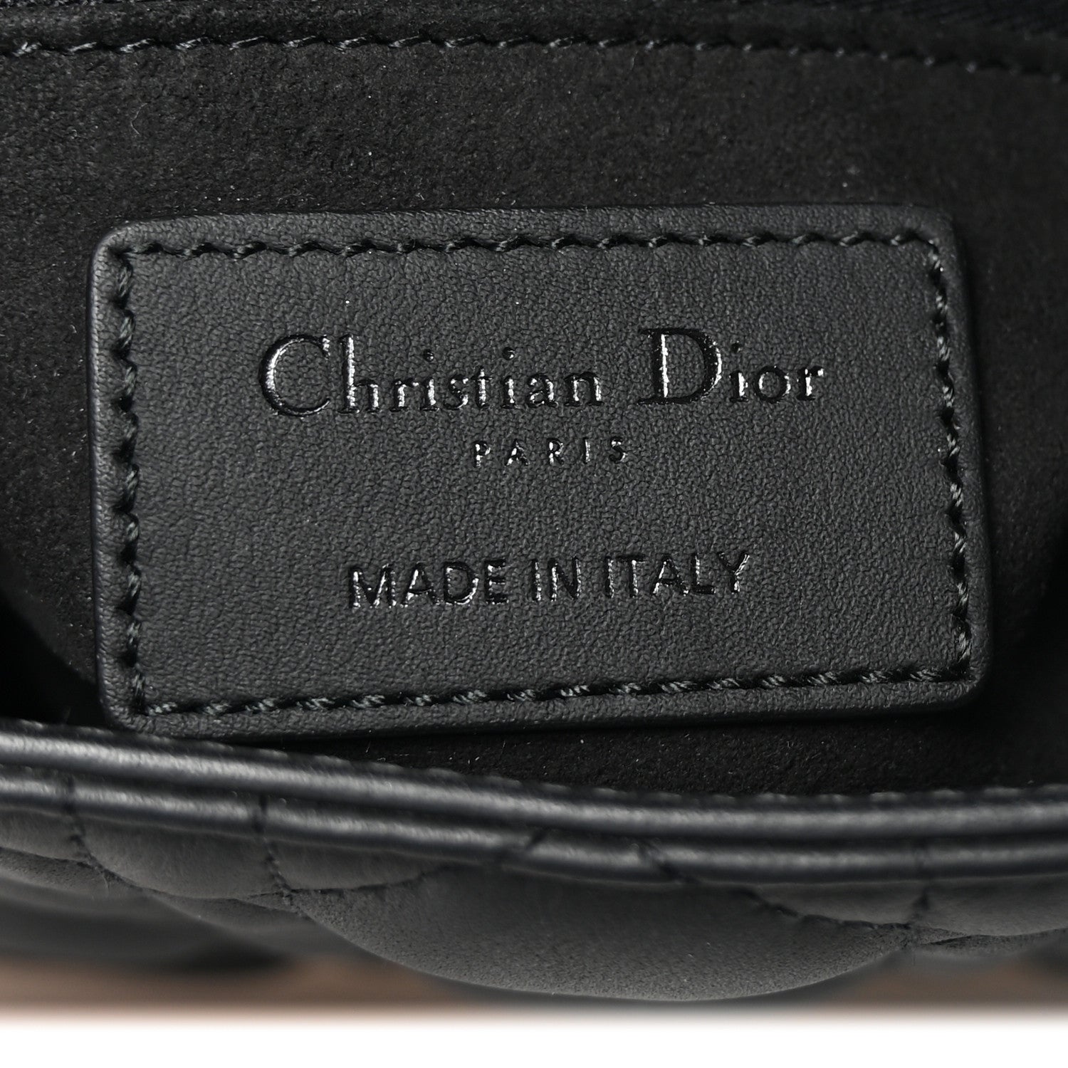 Christian Dior Ultra Matte Calfskin Cannage Mini Lady Dior Black 6 of 9