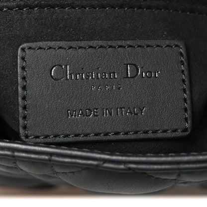 Christian Dior Ultra Matte Calfskin Cannage Mini Lady Dior Black 6 of 9