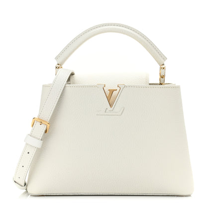 Louis Vuitton Taurillon Capucines BB Blanc Casse 1 of 9