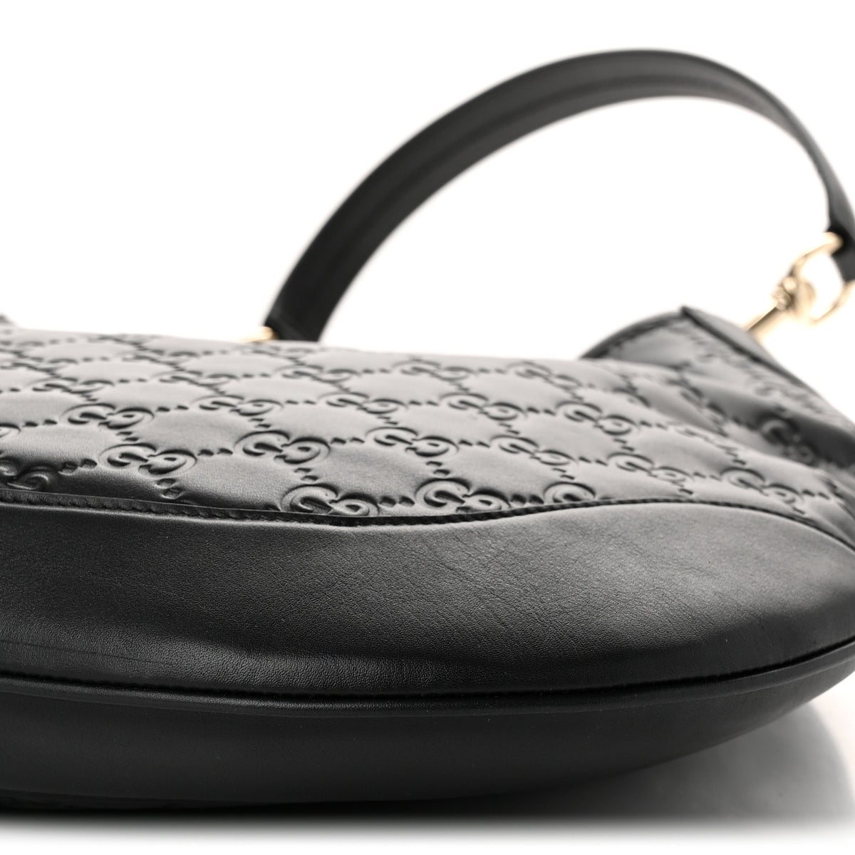 Gucci GG Calfskin Embossed B Medium Shoulder Bag Arabella Black 11 of 11