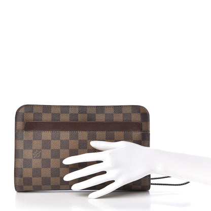 Louis Vuitton Damier Ebene Pochette Saint Louis Clutch 2 of 12