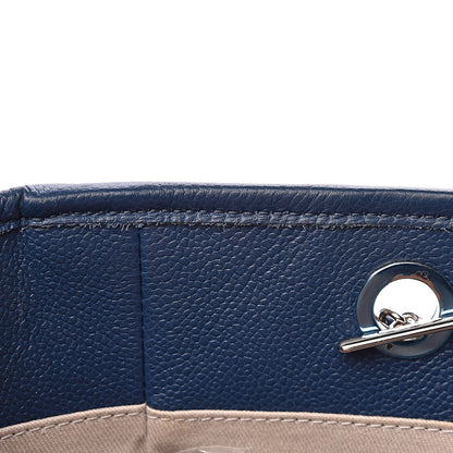 Chanel Glazed Calfskin Small Deauville Tote Blue 15 of 26