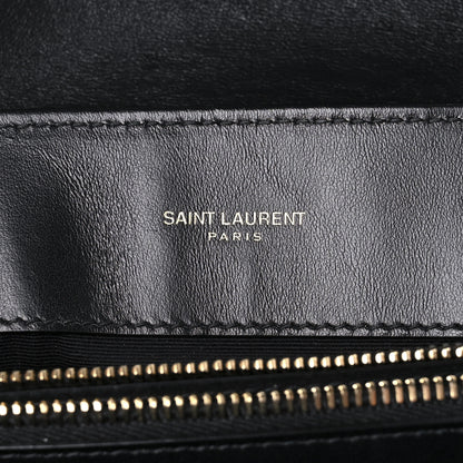 Saint Laurent Calfskin Y Quilted Monogram Medium Loulou Chain Satchel Black 6 of 10