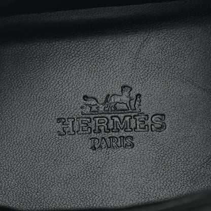 Hermes Calfskin Womens Trail Sneakers 40 Black 7 of 8