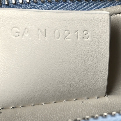 Givenchy Denim 4G Logo Small Moon Cut Out Shoulder Bag Light Blue 7 of 9