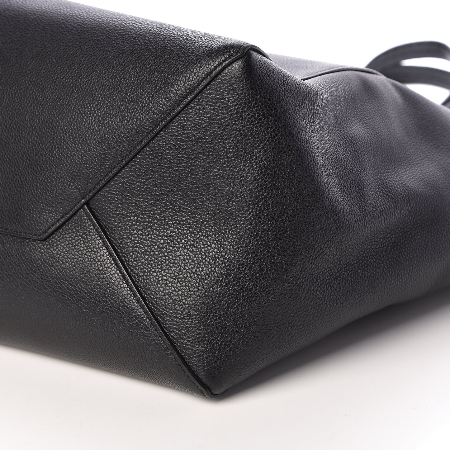 Soft Grained Calfskin Small Belt Cabas Phantom Black