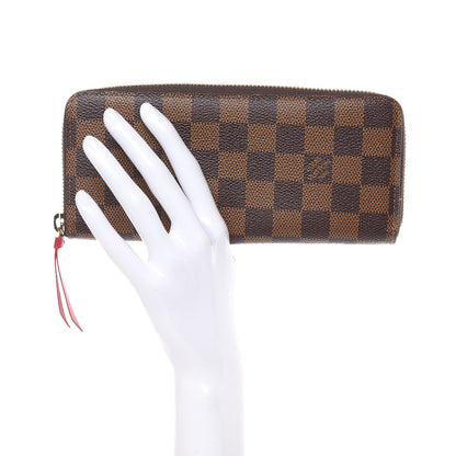 Louis Vuitton Damier Ebene Clemence Wallet Cherry 2 of 10