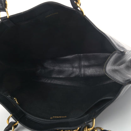 Chanel Lambskin CC Tote Black 4 of 9